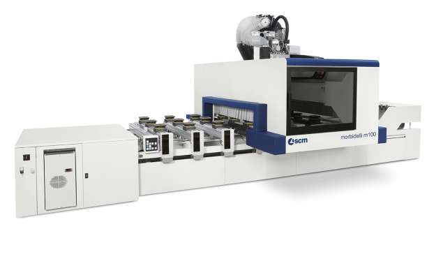 A képen a termék, egy Morbidelli Author M100 és M200 CNC megmunkáló központ látható.