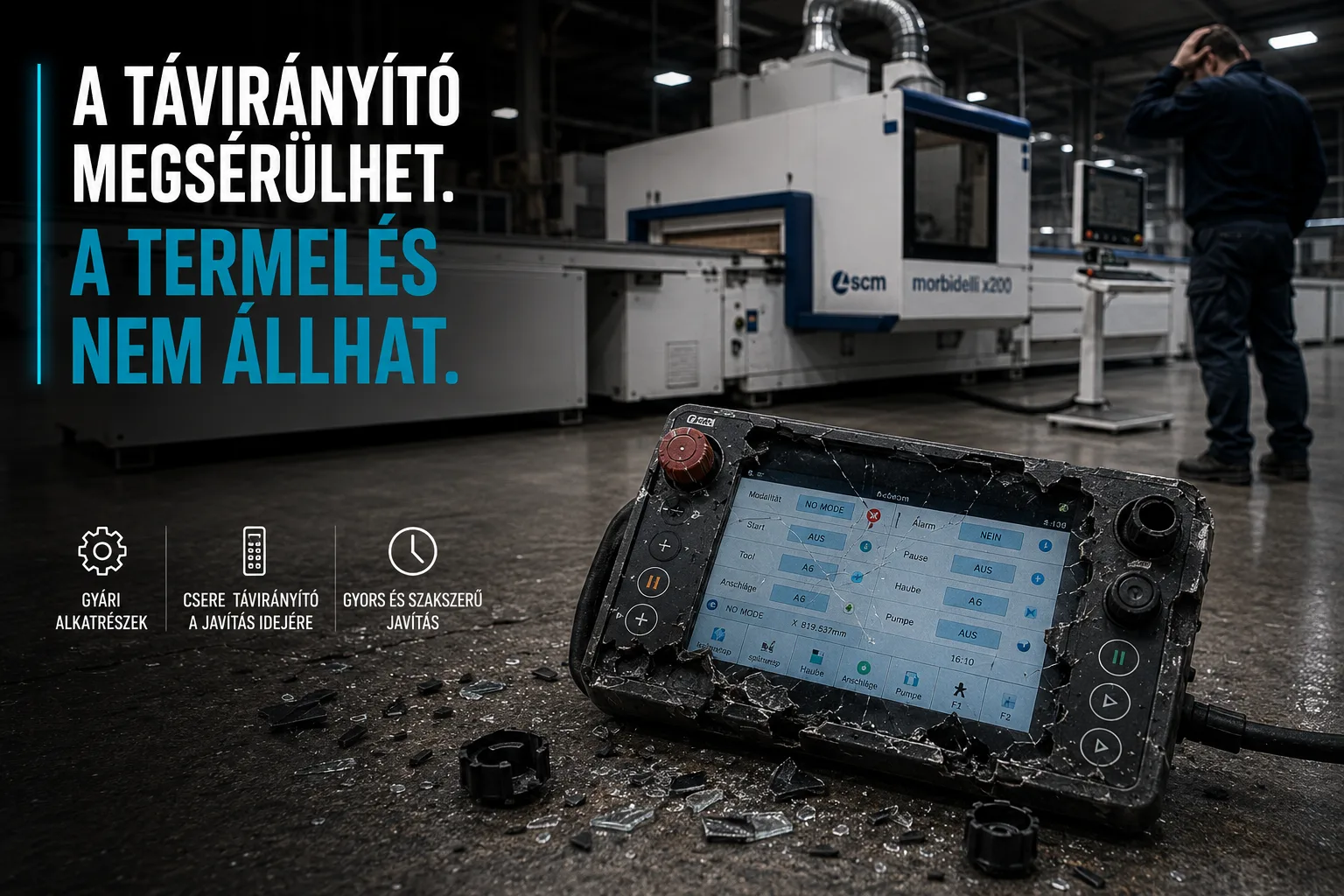 CNC távirányító javítása és felújítása